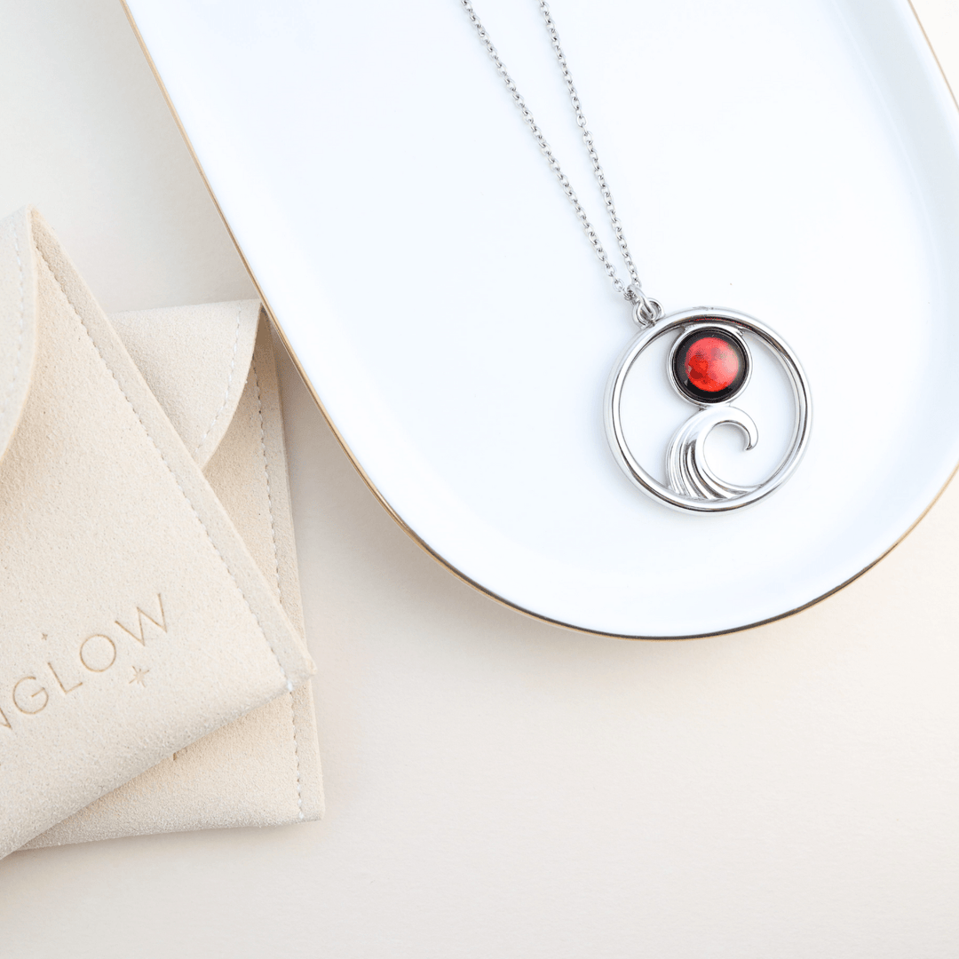 Lunar Eclipse Tide Necklace in Stainless Steel