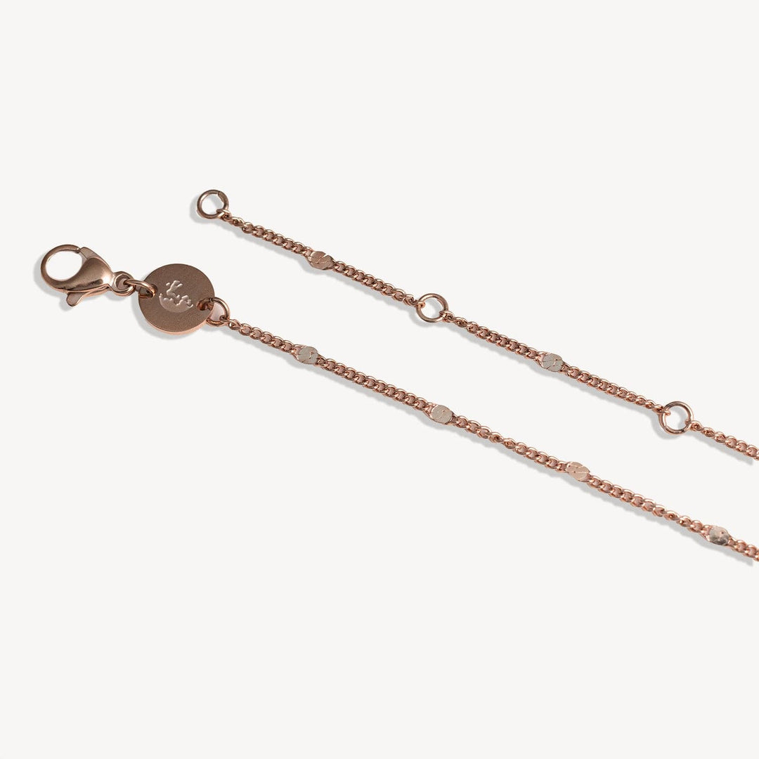 Simplicity Spark Necklace in Rose Gold
