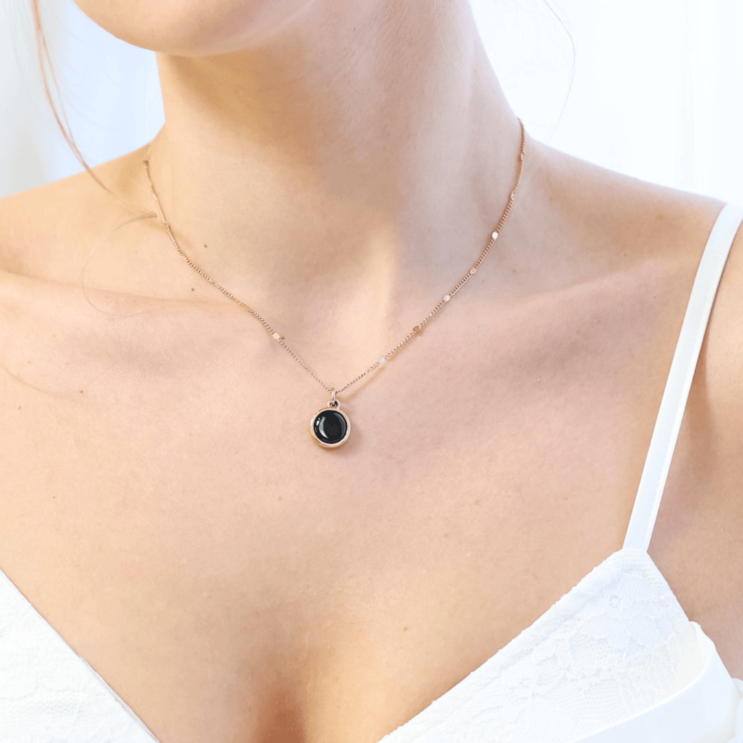 Simplicity Spark Necklace in Rose Gold