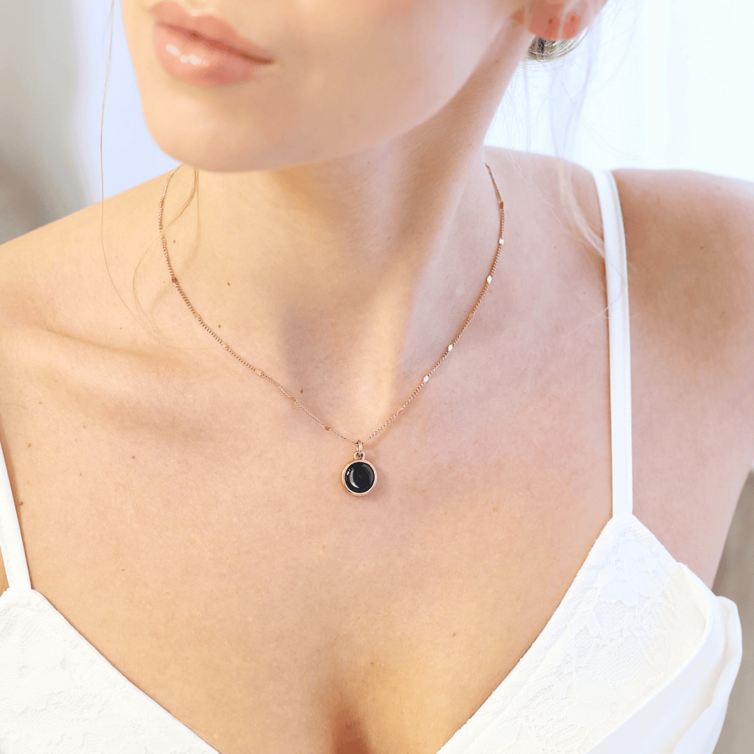 Simplicity Spark Necklace in Rose Gold