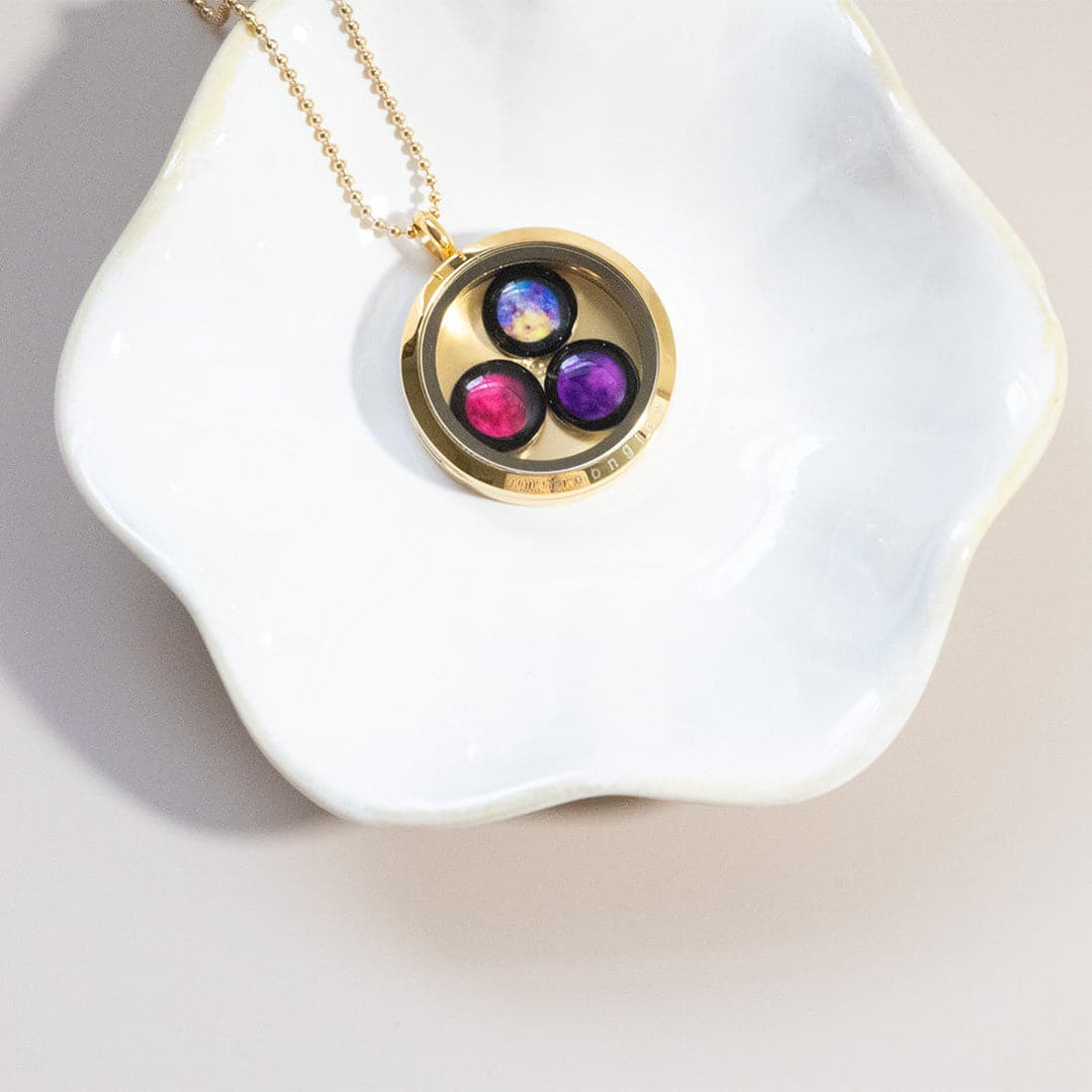 Cosmic Cocktail Locket Necklace