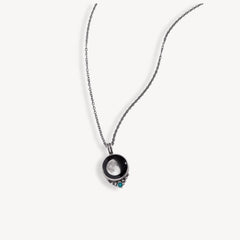 Classic Pewter Birthstone Necklace