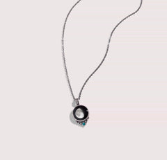 Classic Pewter Birthstone Necklace