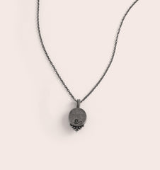 Classic Pewter Birthstone Necklace
