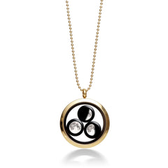 Family Locket Necklace in Gold