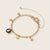 The Lunar Mae Anklet in Gold Moonglow Jewelry 