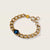 Gold plated constellation astrology link bracelet