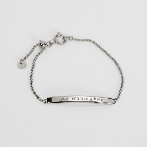 Engraved Bar Bracelet