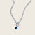 Stainless steel curb chain necklace with constellation astrology pendant 