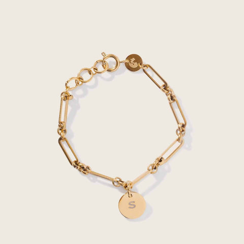 Solar Link Bracelet in Gold