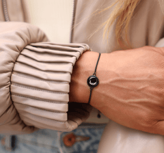 Carina Twist Bracelet in Black Matte