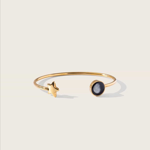 Crepuscule Cuff In Gold Moonglow Jewelry 