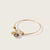 gold plated moon phase bangle bracelet