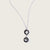 silver plated 2 moon pendant necklace