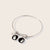 Moonstock 2-charm Bangle Bracelet Moonglow Jewelry