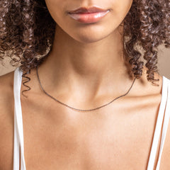 Chain - Classic Black Pewter Link Chain ($)