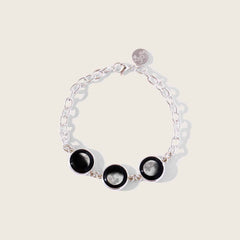 Trinity Moon Charm Bracelet